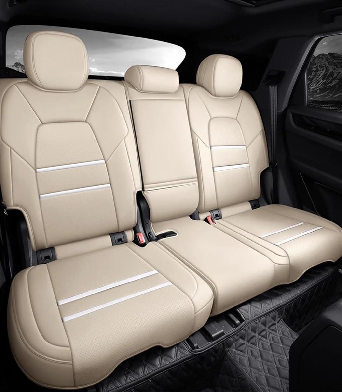 Generisch Langlebig Leder-Autositzbezüge Für Land Für Rover Für Range Für Rover Sport Für Freelander 2 2010 Zubehör Schutz