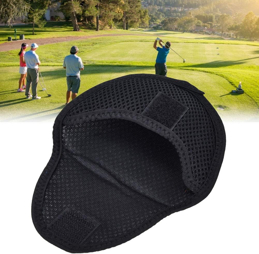 Golf Club Driver Headcovers, Durable Cloth Material, Soft Elastic Fit, Black Protective Cover - Collision Protection, Wear Resistant, Ideal for Golfers