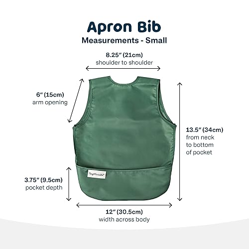 Miniatura 4 de Tiny Twinkle Mess Proof Baby Bibs | 2 Pack Waterproof Toddler Bib for Eating | Baby Apron for Feeding, Machine Washable, Perfect Shower Gift (Slate