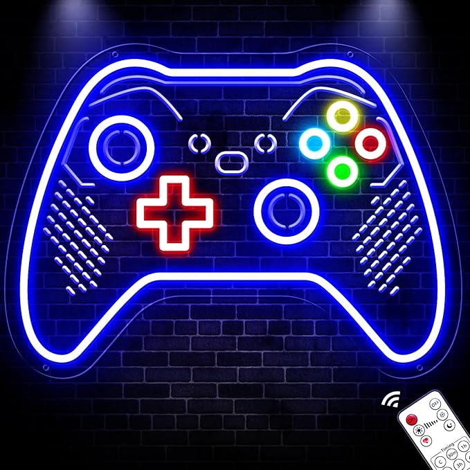 KiMineon Gamer Neon Sign, Gaming LED Light Sign for Gamer Room Decor ...