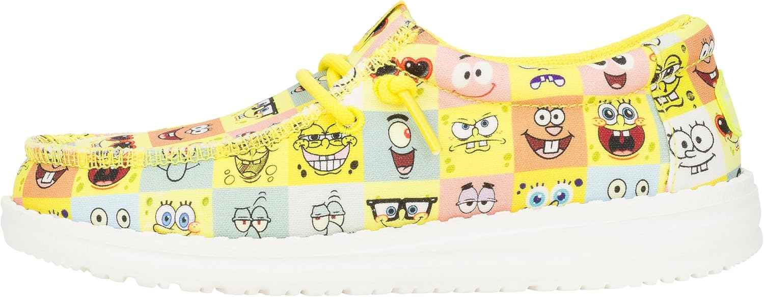 HEYDUDE Boy's Wally Spongebob (Little Big Kid) Slip-On