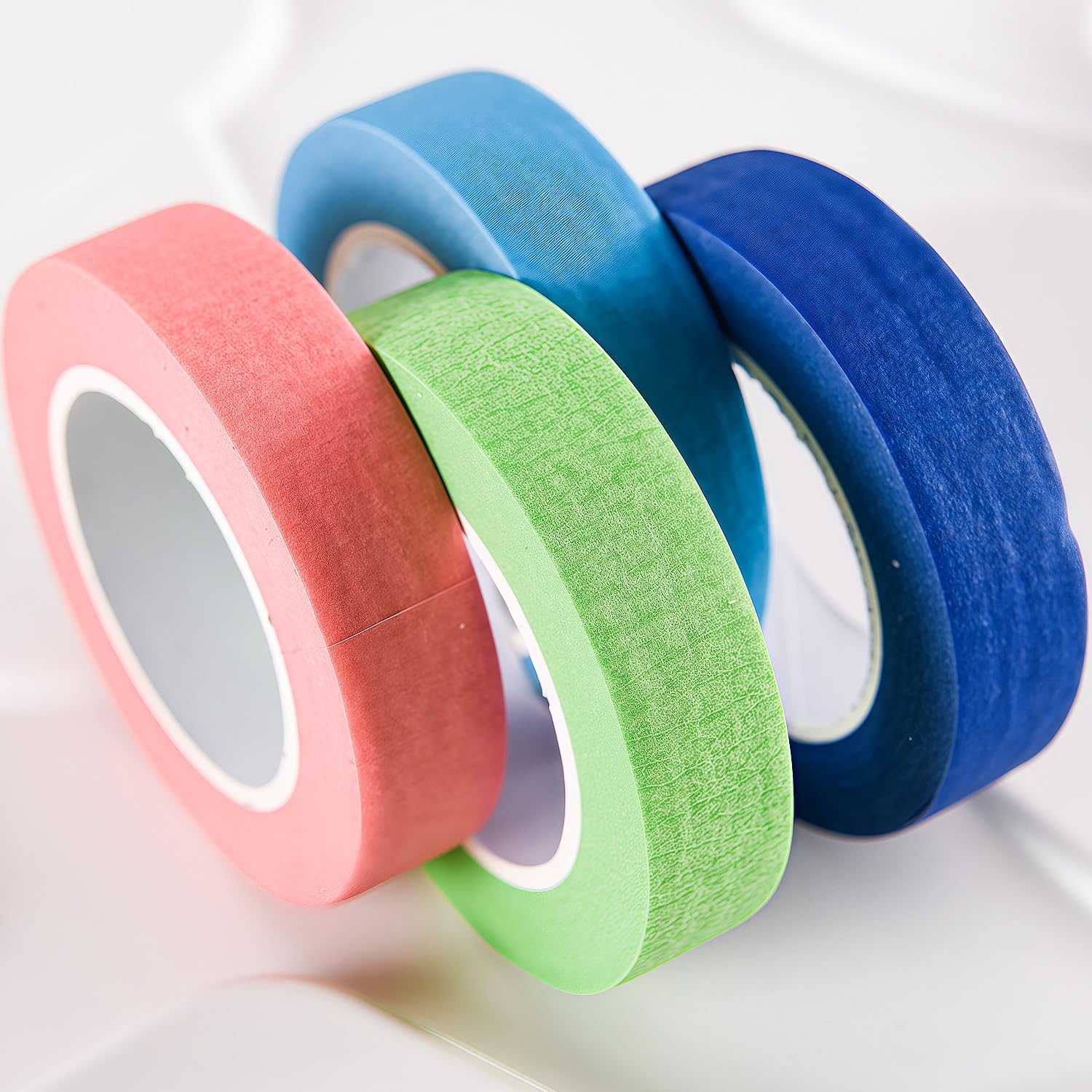 Luxiremi Masking Tape Coloured, 1.5cm x 13m Masking Tape Painters Tape, Craft Tape Sets for Painting Craft, DIY, Labeling or Coding (4)