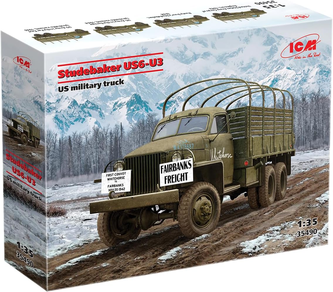 ICM 35490 - Studebaker US6-U3, US Military Truck - Scale 1:35