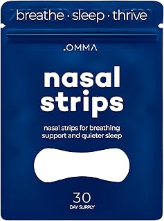 OMMA Breathing Nasal Strips for Snoring and Sleeping (30 Count)