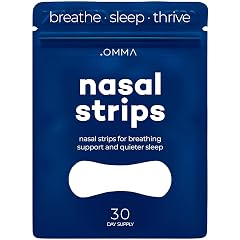 OMMA Breathing Nasal Strips for Snoring and Sleeping 30 Count - Nose Strips for Breathing to Reduce Snoring