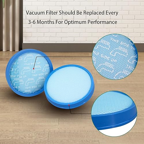 Miniatura 5 de Filtro de repuesto compatible con aspiradora vertical Hoover Wind Tunnel XL Pet sin bolsa, compatible con modelos UH71107, UH71105, UH71105DI,