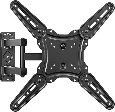GRIFEMA GB1010 Supporto TV Parete per 26-65", Staffa TV Fino a 35 kg | Supporto TV a Muro Girevole ed Estendibile, Universale Braccio Porta TV, VESA Max 400x400 mm, Nero
