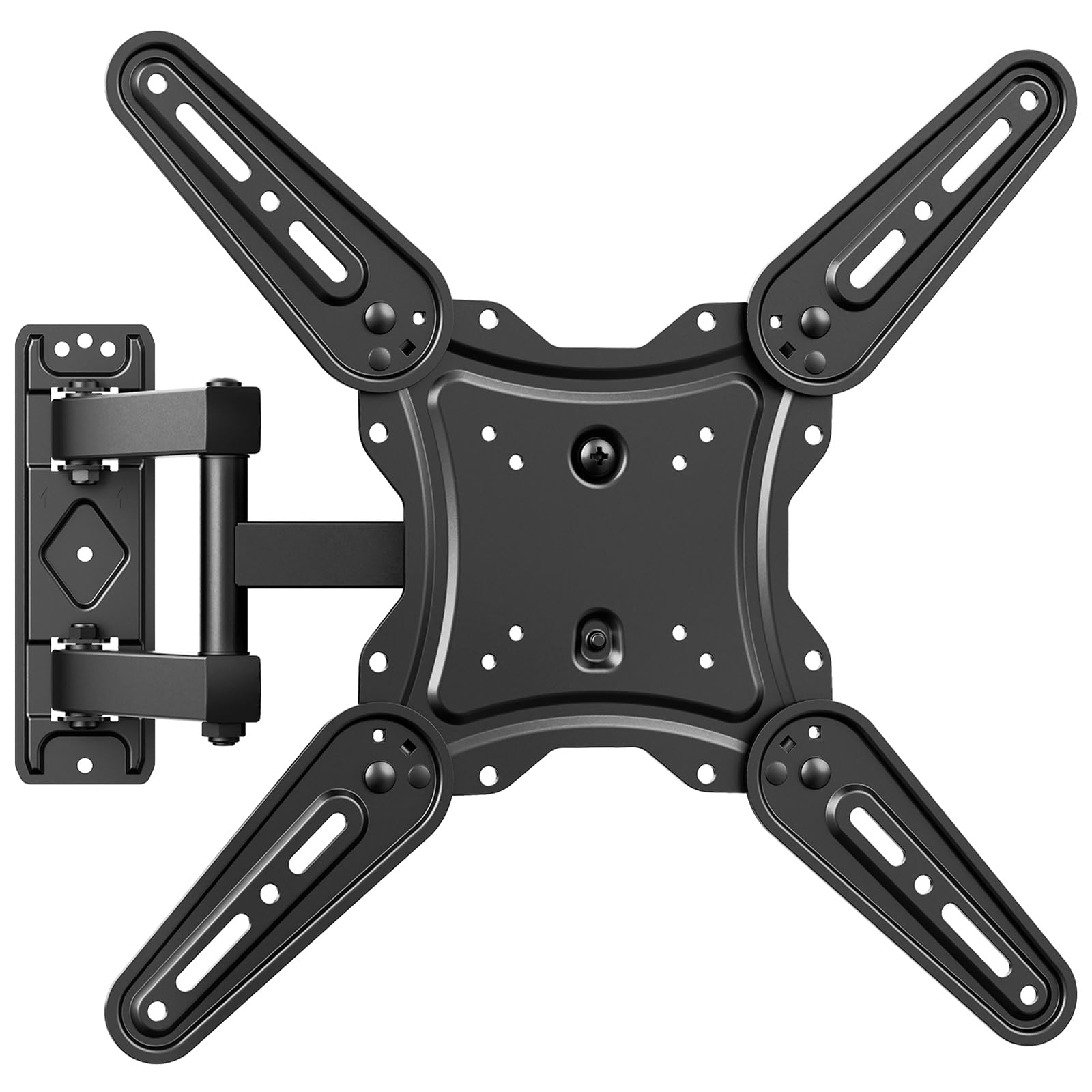 GRIFEMA GB1010 Supporto TV Parete per 26-65", Staffa TV con Braccio Girevole ed Estendibile, Fino a 35kg, VESA Max 400x400mm, Universale Porta TV da Parete, Nero