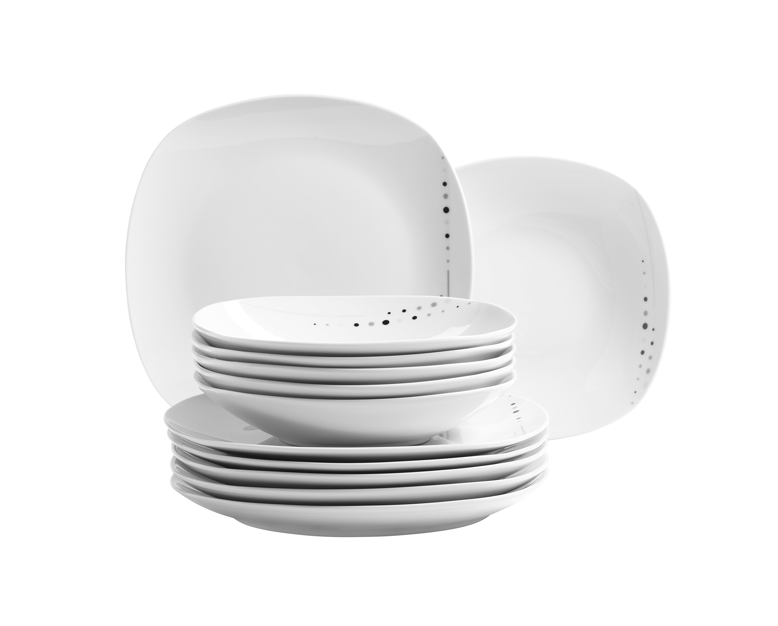 Domestic by Mäser, Serie Fadilla, Kombiservice 42-teilig, für 6 Personen