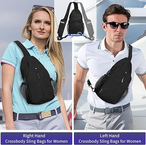 Miniatura 5 de OSOCE Mochila de hombro impermeable antirrobo bandolera en el pecho bolsa mochila bicicleta deporte