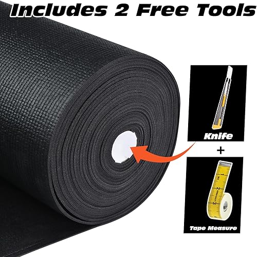 Miniatura 5 de Revestimiento de caja de herramientas de grado profesional de espuma de 16 pies x 16 pulgadas, forro negro para cajón, tapete antideslizante, caja