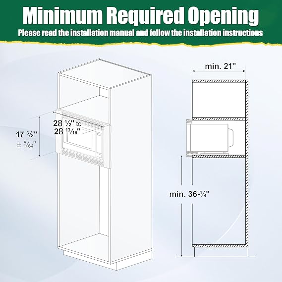 NN-TK932SS 30-inch Microwave Trim Kit Compatible with Panasonic Microwave Ovens, for 2.2 Cu Ft Microwave Oven, Built-in Stainless Steel 30 Microwave Trim Kit for NN-SE9-S, NN-SD9-S, NN-SN9-S,NN-ST9-S