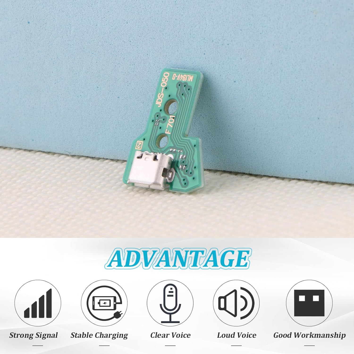 3PCS for PS4 JDS-055 Charging Port Replacement for PlayStation 4 PS4 Dock Connector Micro USB Charge Power Socket Jack Port Console Accessories (with Repair Tools) 3 71TSSfvHFIL. AC SL1500