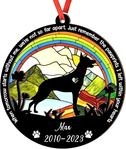 Miniatura 83 de Adorno de atrapasoles de setter irlandés personalizado, adorno de Navidad de Setter irlandés, regalo para perro amante, setter irlandés