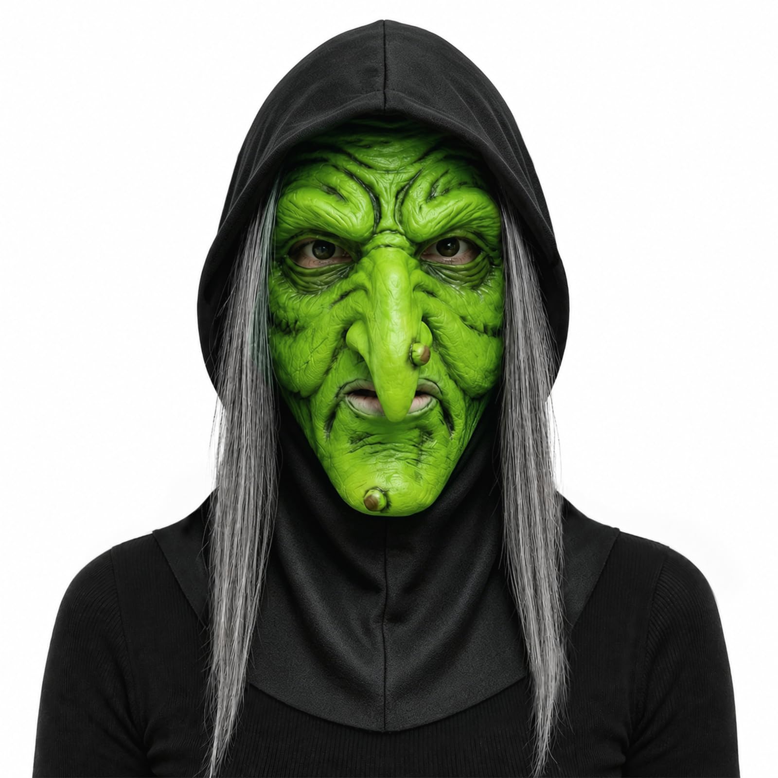 Newthinking Halloween Witch Mask, Halloween Scary Witch Mask for Adults