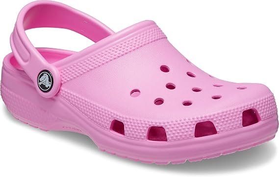 Crocs Unisex-Child Classic Clogs, Taffy Pink, 5 Big Kid