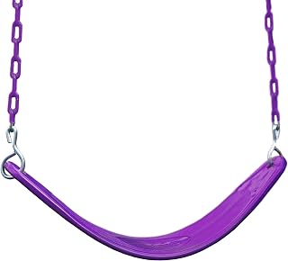 Gorilla Playsets 04-0002-P/P Extreme-Duty Swing Belt with Coated Chains - Plum with Purple Chains