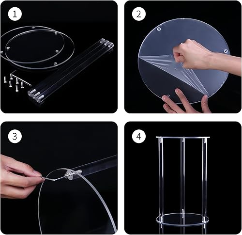 Miniatura 4 de Soporte para plantas de interior y exterior, soporte acrílico para plantas de interior, estante resistente para macetas, estante de exhibición de
