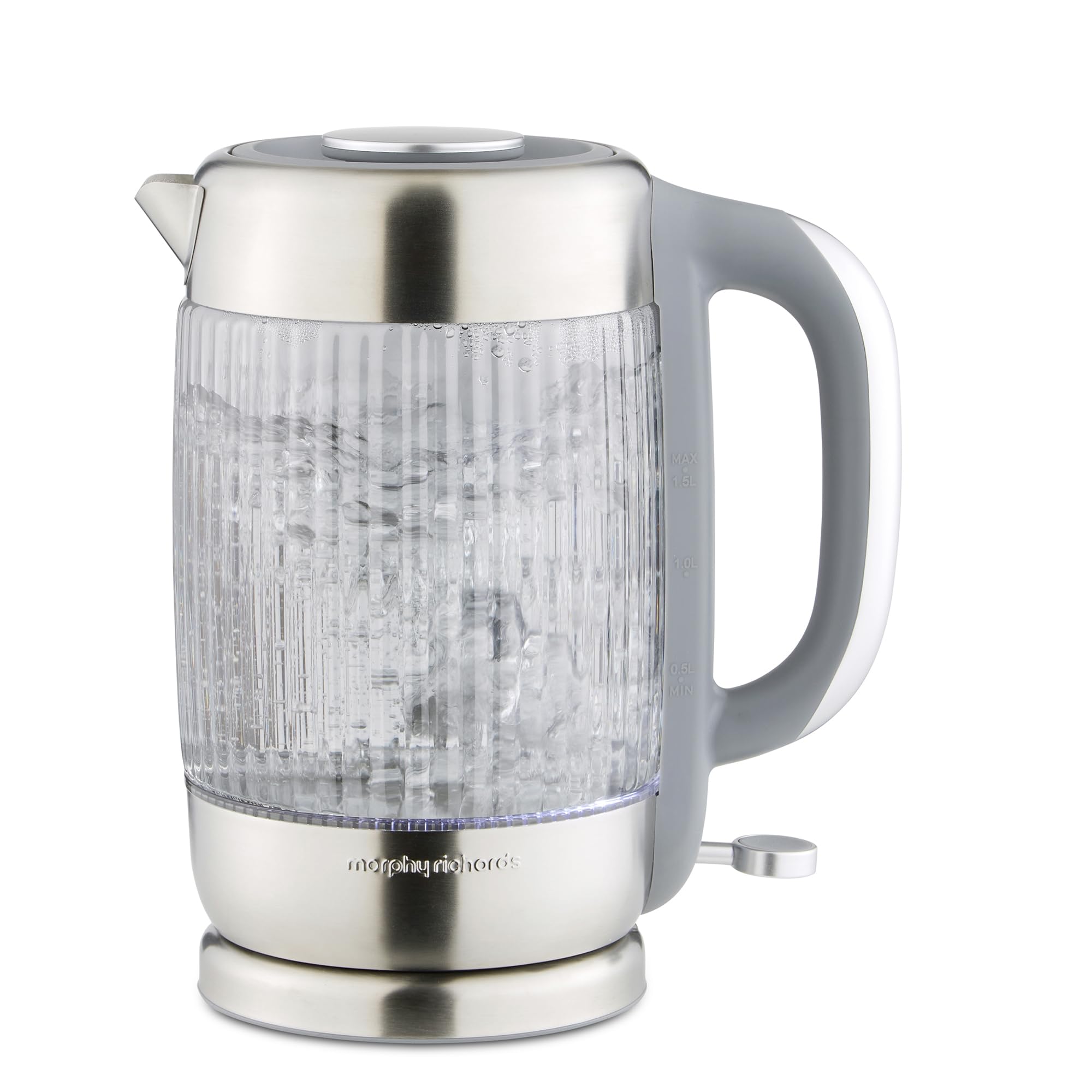 Morphy Richards Lantern 1.5L Jug Glass Kettle - Smoked