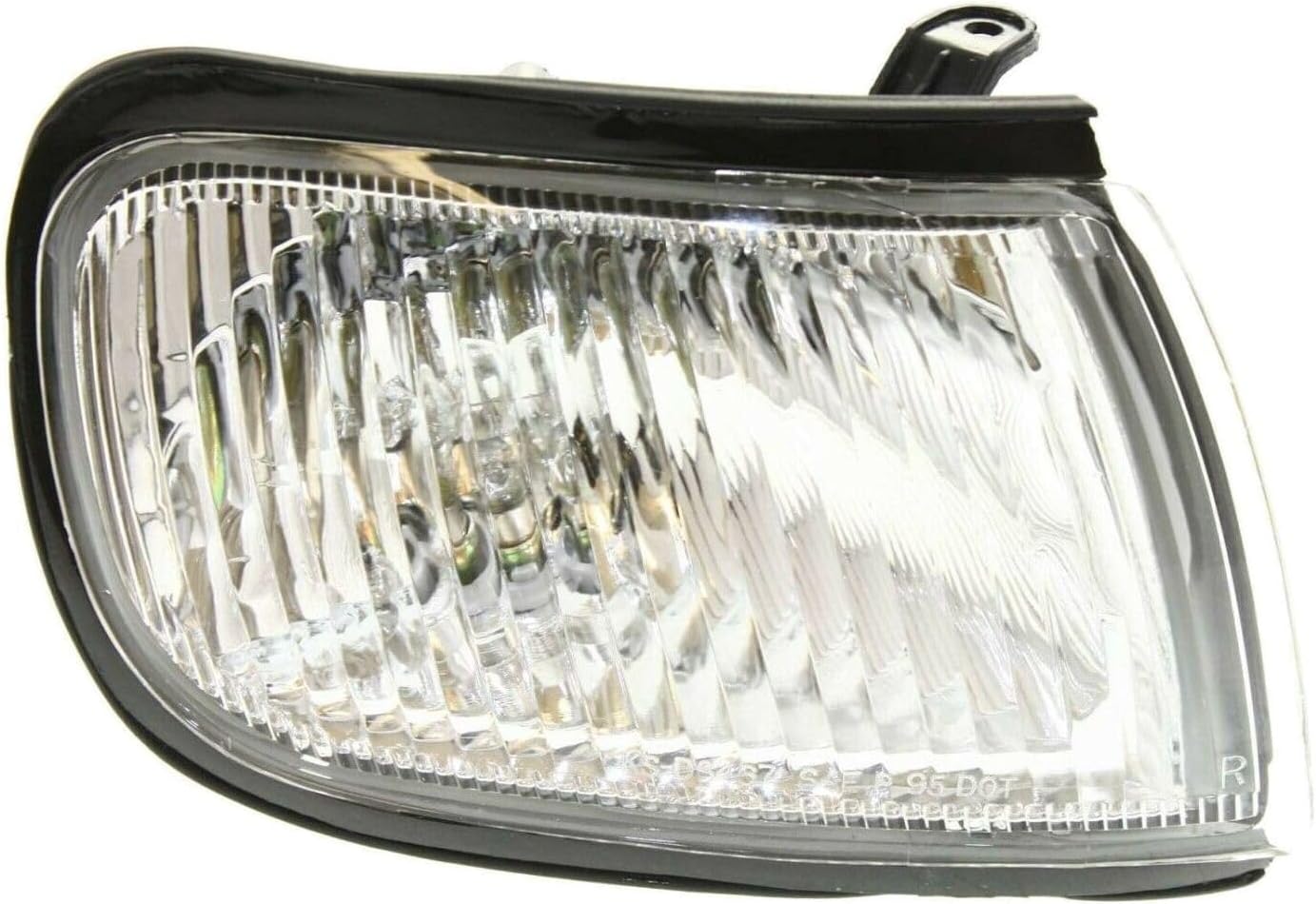 Turn Signal Light Passenger Side with Clear Plastic Lens and Bulb - Right Side