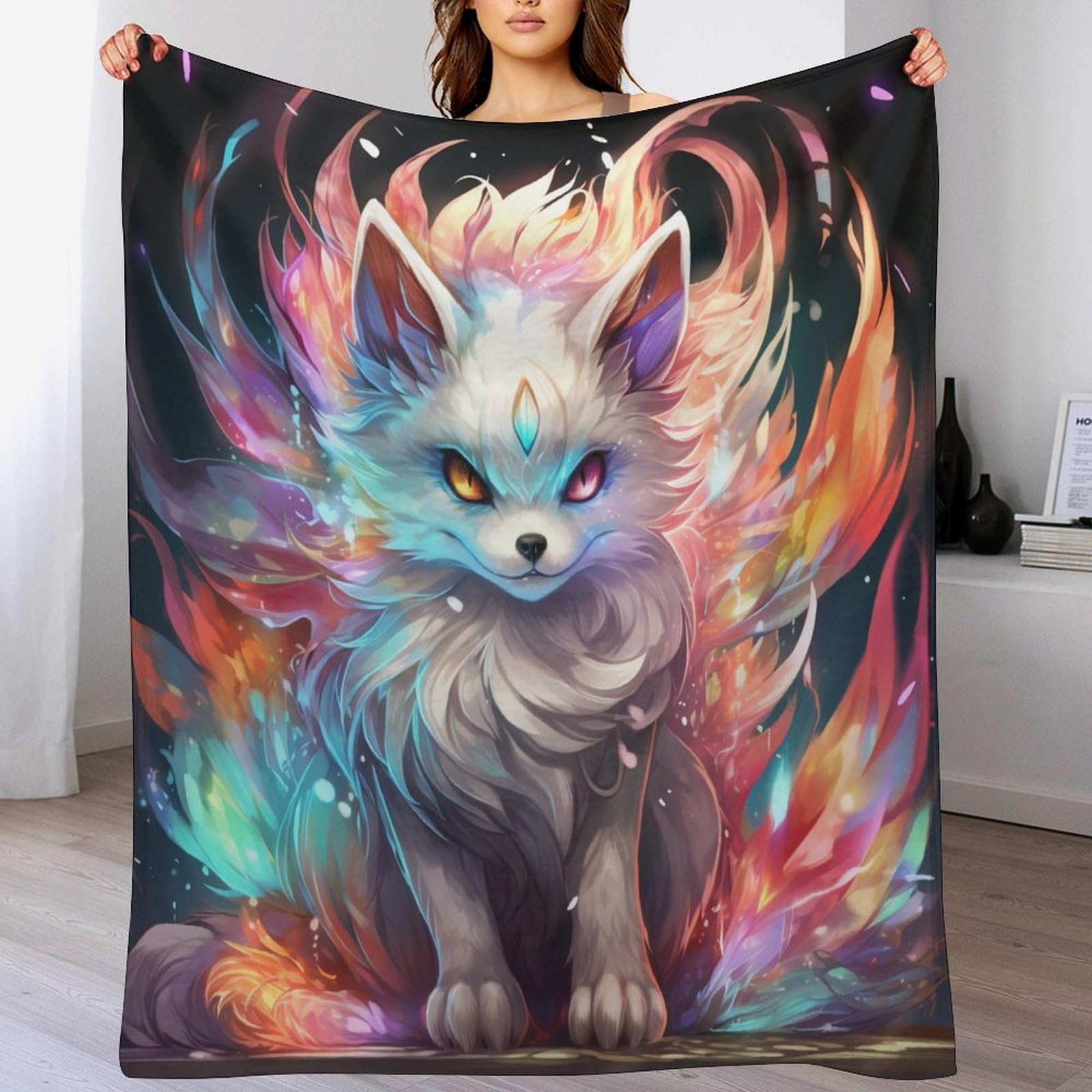 Couvertures en renard plaid isolant contre le froid pour canapé et lit
