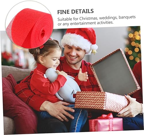 Miniatura 8 de ABOOFAN 3sets 32.8 ft Navidad cinta linenette embalaje embalaje embalaje bricolaje manualidades 5 estilos 2rolls*3