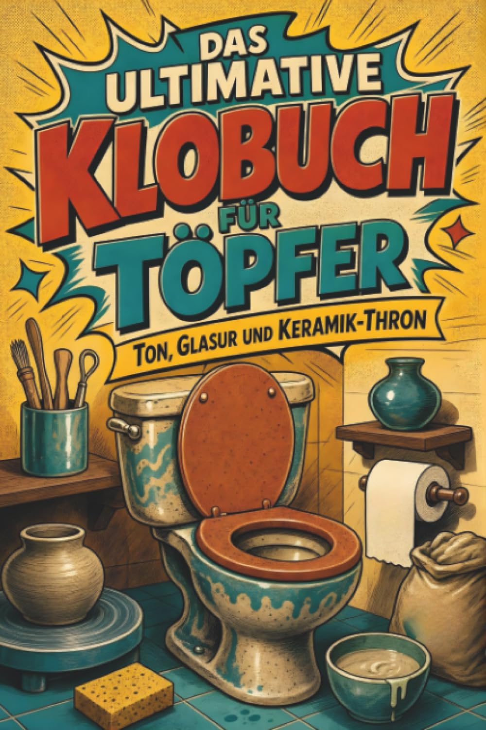 Das ultimative Klobuch für Töpfer: Ton, Glasur und Keramik-Thron. Lustiges Geschenk für Fans von Töpfern, Keramik und Ton