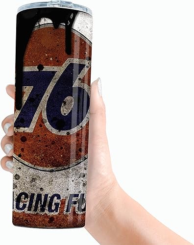 Miniatura 2 de Vaso delgado de 30 onzas para gatos con popote de doble pared con filtro de aceite inspirado en diseños (76 raci-ng F)