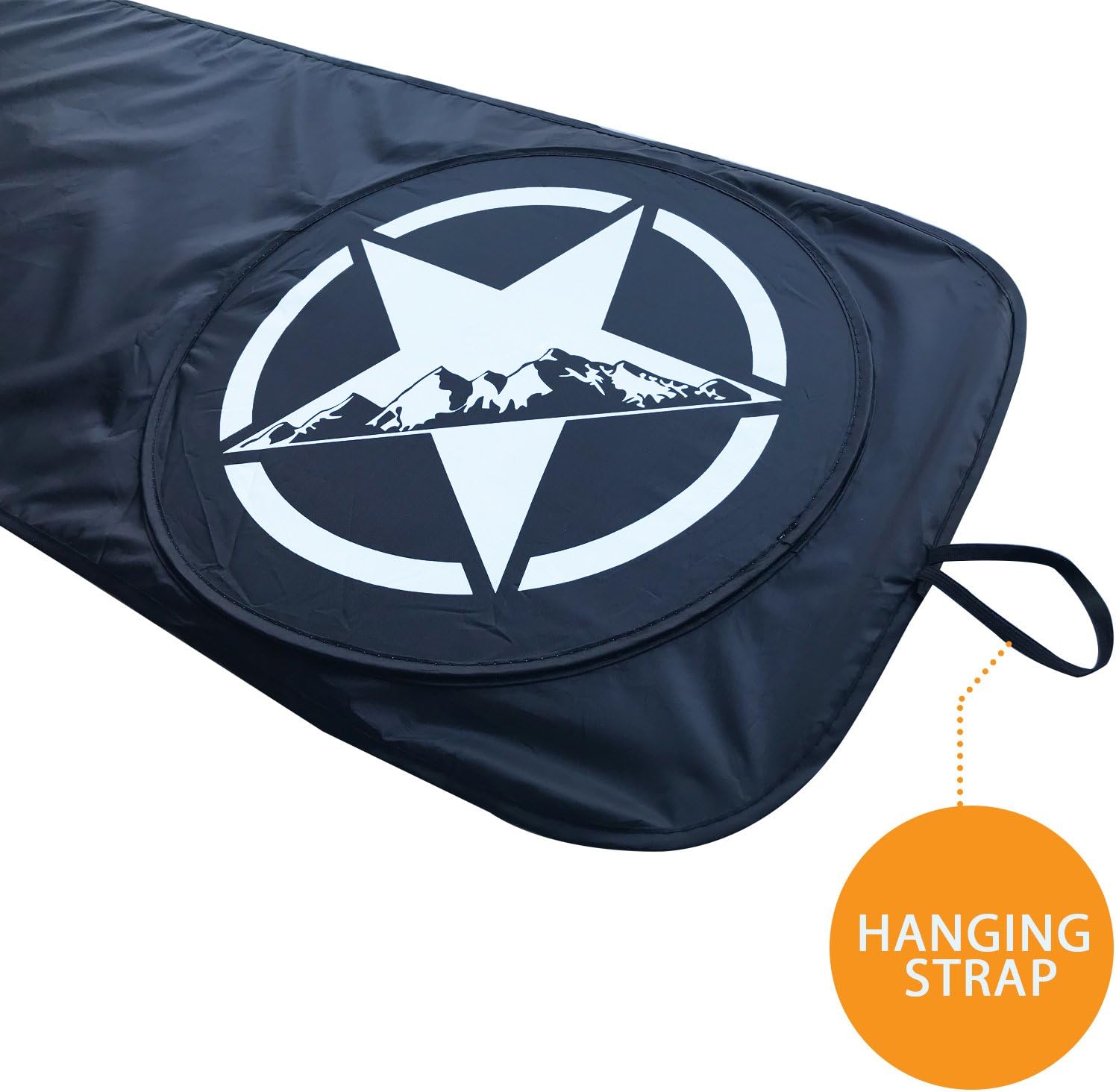 Super Big Clearance! RoRex Wrangler Accessories JK,TJ,LJ,YJ Windshield Sunshade, fits Every Year Wrangler 1985-2018 Custom fit, Heat Shield Sun mat