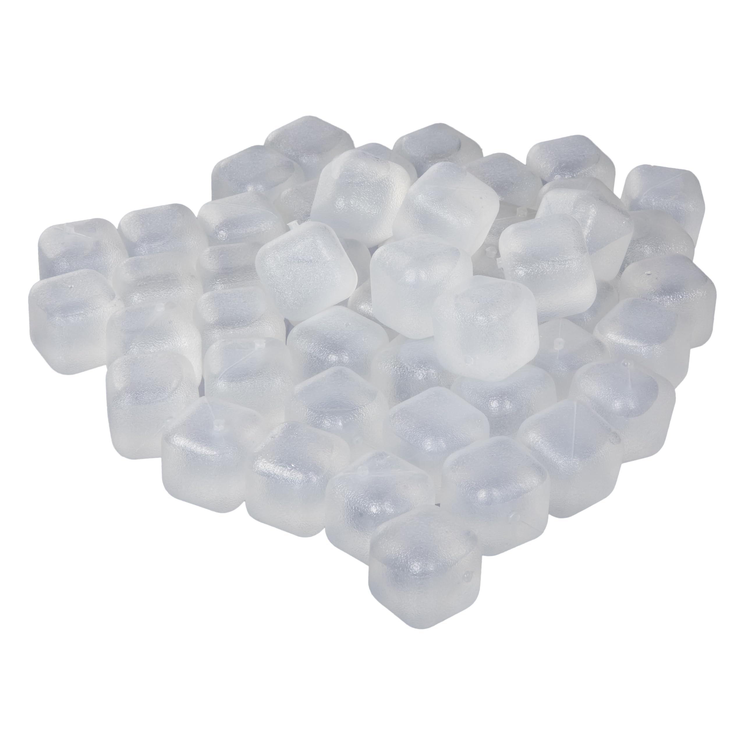 Paquete de 200 cubitos de hielo reutilizables de plástico en colores variados