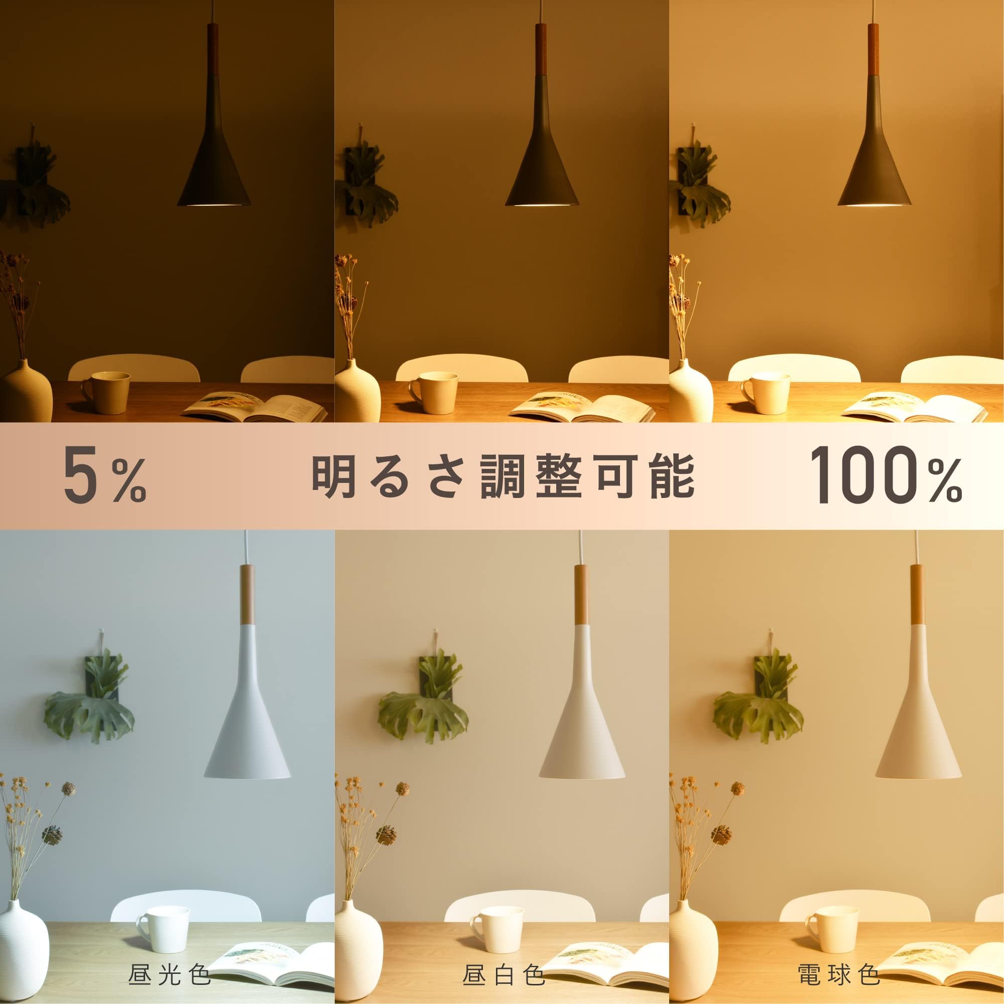 Amazon.co.jp : VENTOTA 3灯ペンダントライト LED 調光 調色 リモコン