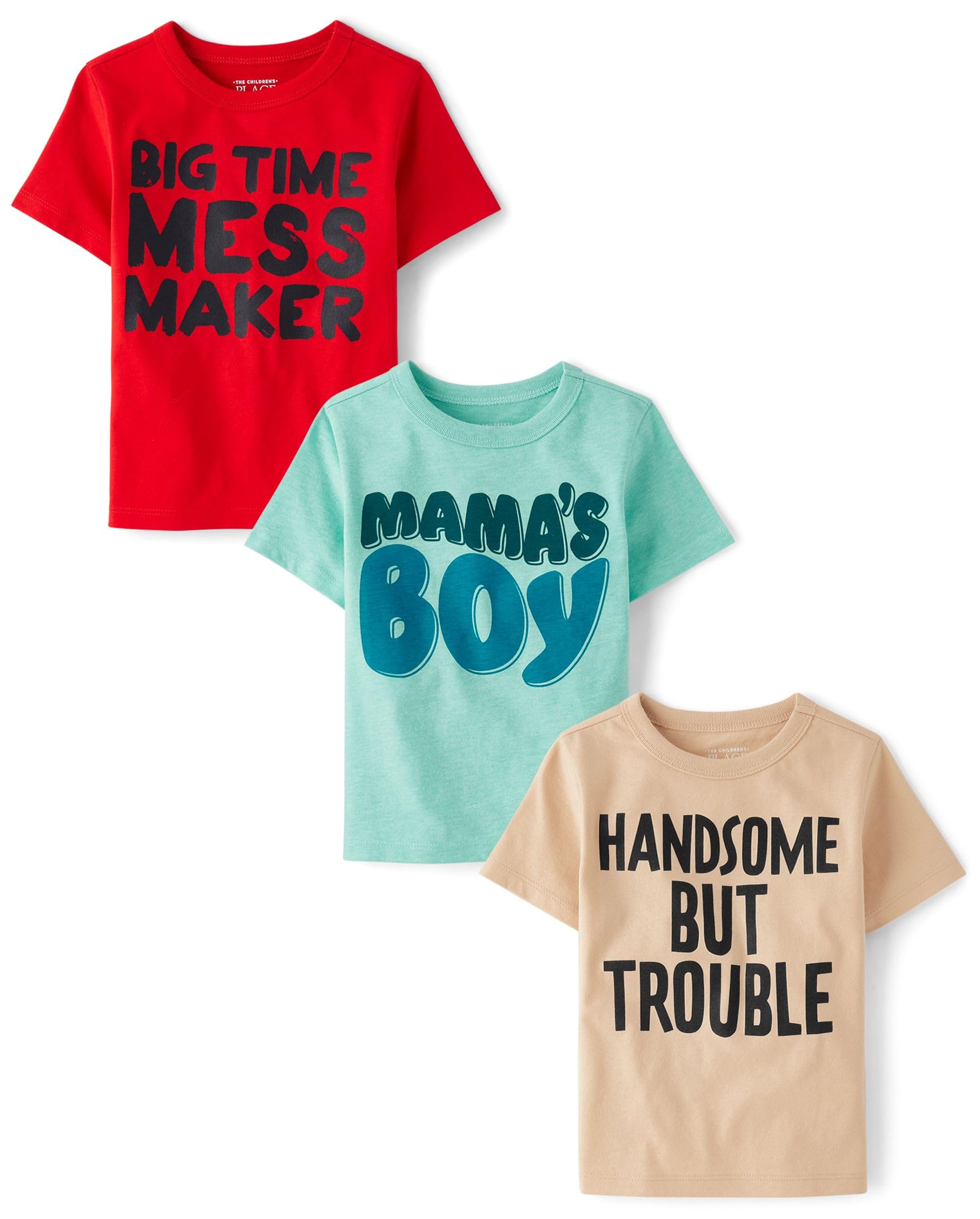 The Childrens Place Baby Boys Graphic T-Shirts 3-Pack