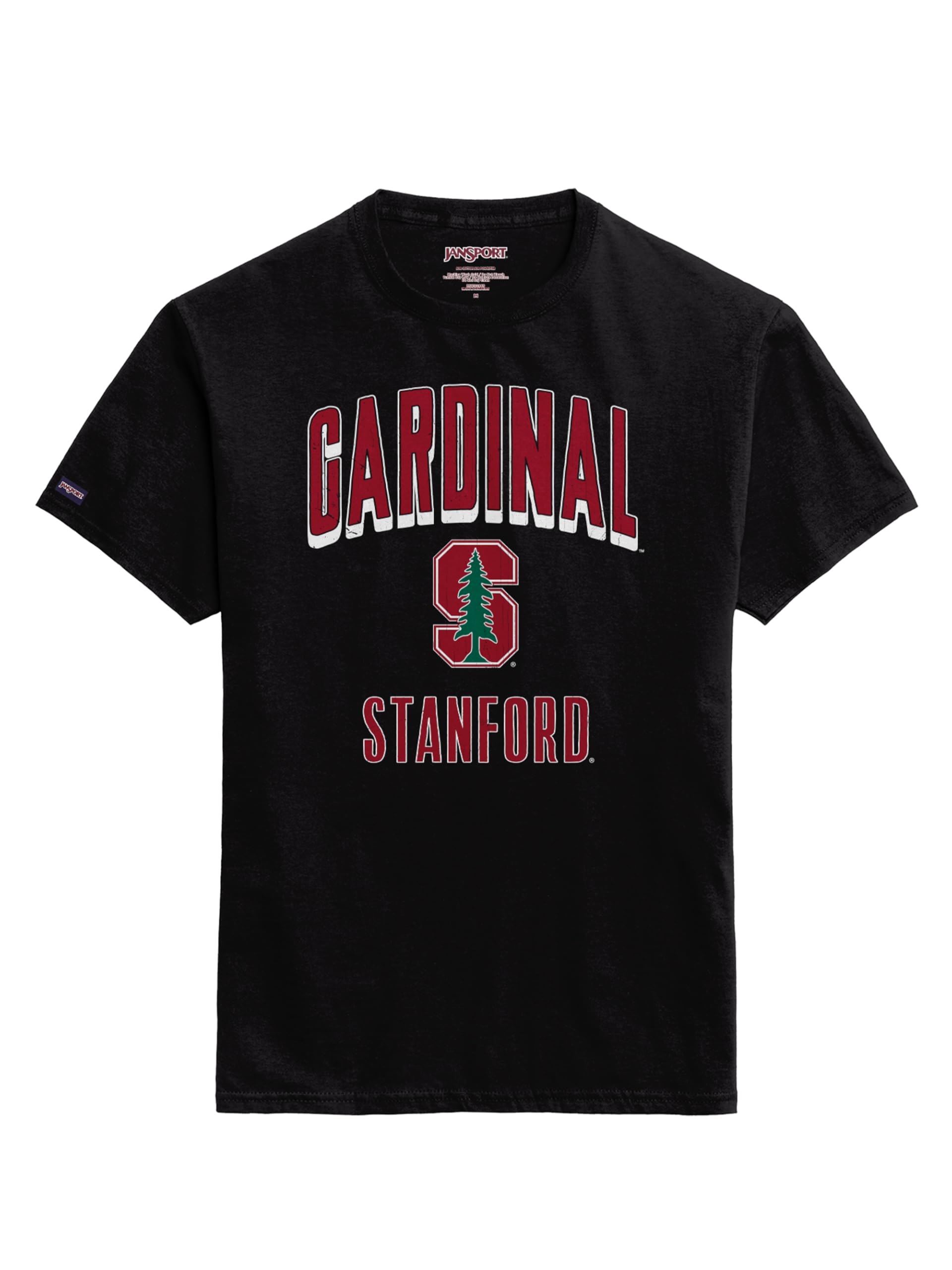 JanSport NCAA Officially Licensed Campus Short Sleeve T Shirt for Men, Soft &amp; Breathable Pre-Shrunk Cotton Crewneck T Shirt