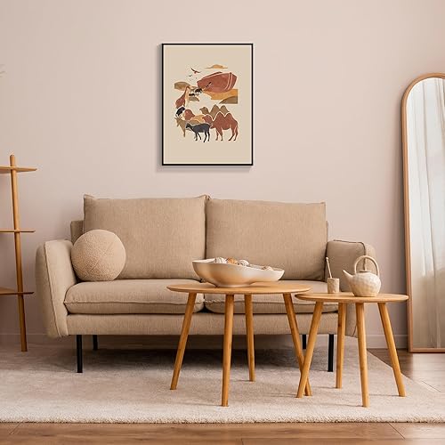 Miniatura 8 de OAOPIC Póster enmarcado con versículos bíblicos de la Biblia de Noé, arte de pared de historia bíblica cristiana, pintura impresa de escritura