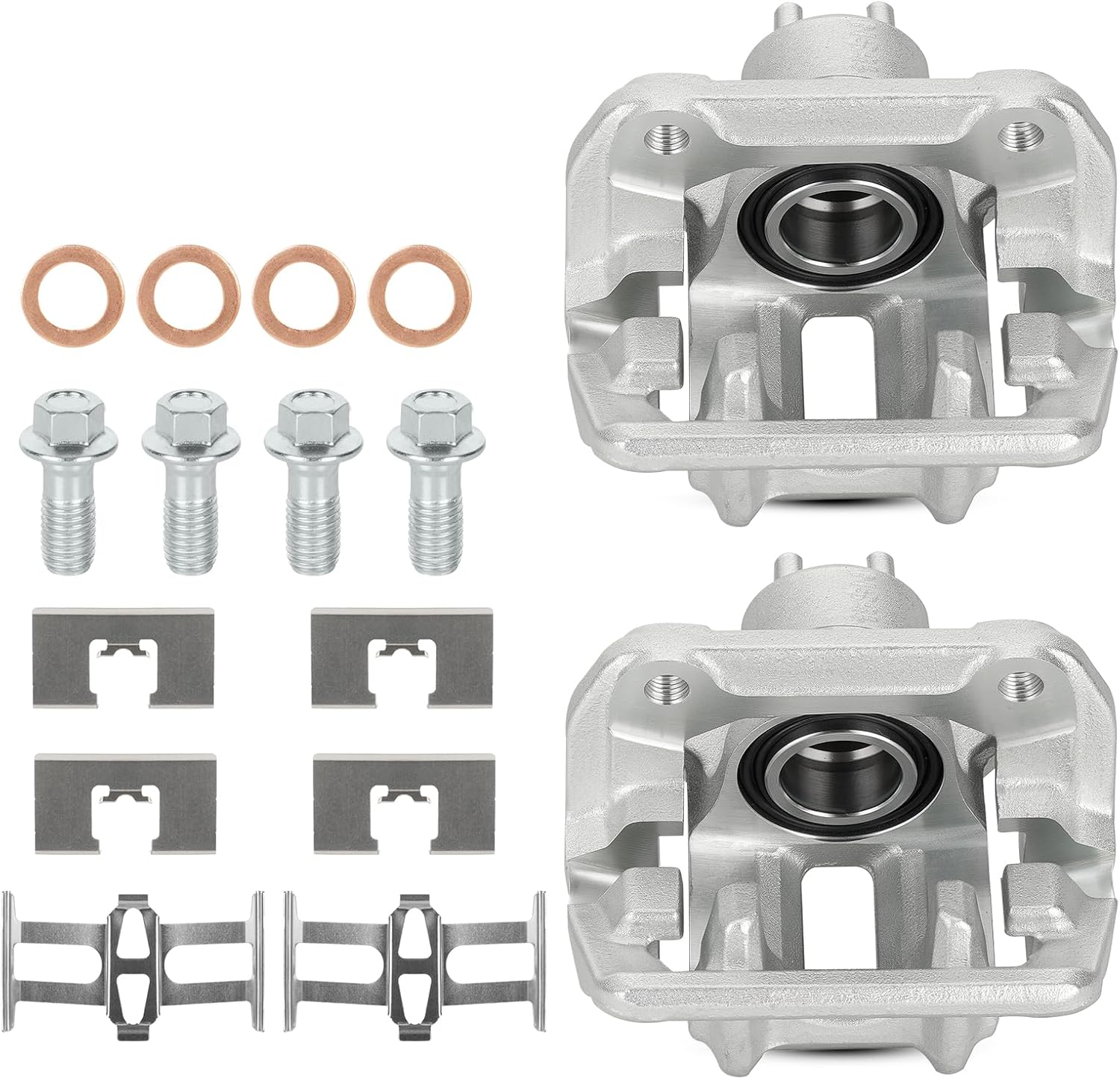 Rear Left Right Disc Brake Caliper Assembly Calipers Set Compatible with Honda CR-V CRV 2007-2011, Accord Crosstour 2010 2011, for Acura RDX 2007-2012, Replace 19-B2910A 19-B2911A
