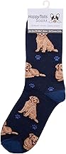 Animal Crackers Ladies Socks in a range of cute Dog Breed designs, lovely vibrant colours, soft combed cotton, one size