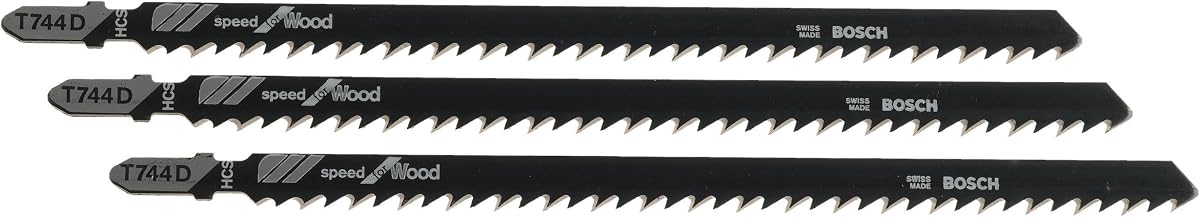 T744D3 3 piezas 6 pulg. Velocidad de 7 TPI para hojas de sierra caladora con mango en T para madera, 7'' 6 TPI - 3 piezas