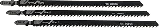 T744D3 3 piezas 6 pulg. Velocidad de 7 TPI para hojas de sierra caladora con mango en T para madera, 7'' 6 TPI - 3 piezas