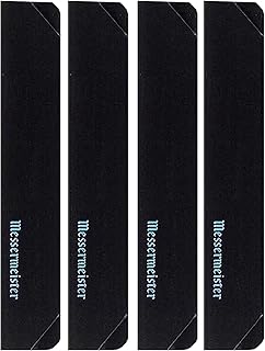 Messermeister 4-Piece Steak Knife Edge-Guard, Black - Fashionable & Functional Knife Protector for Steak Knives - 2 Blade Entry Notches - Includes 4 Steak Knife Edge Guards