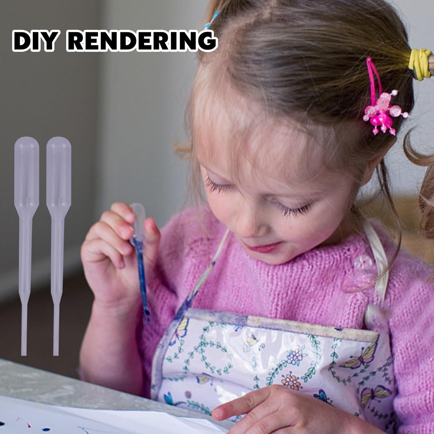 BOROLA 12pcs 0.2ml Plastic Squeeze Transfer Pipettes Suitable Mini Cakes, Children's Painting, Kitchen, Family Day, Party