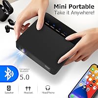 Staratlas 4K Mini Projektor WiFi 6 Technológiával - Beépített Android, Netflix, YouTube, Bluetooth 5.0, 150 ANSI Lumen, 4K Felbontású Videó  5