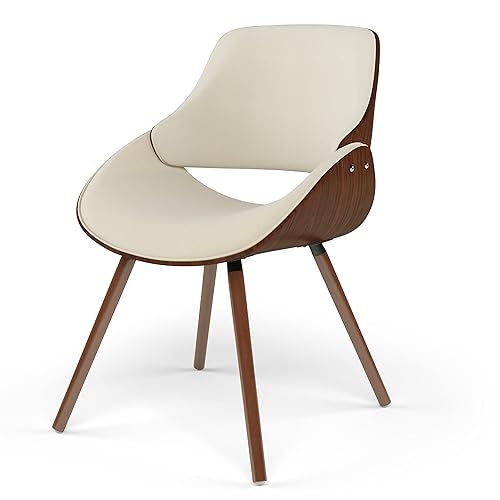 SIMPLIHOME Malden Dining Chairs - Upholstered Wood Back and Linen-Style