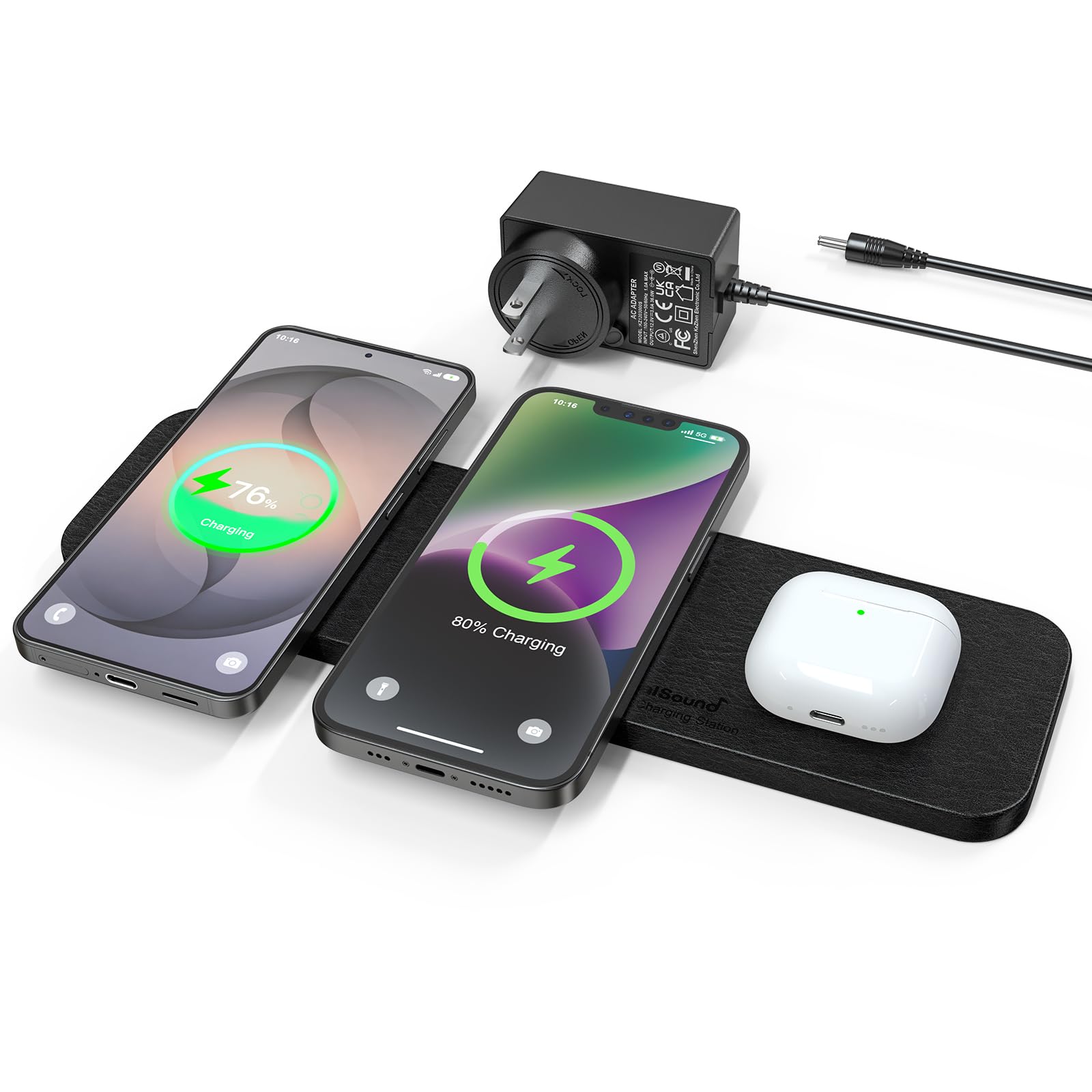 Photo 1 of ZealSound 3-in-1 Wireless Charging Pad 15W