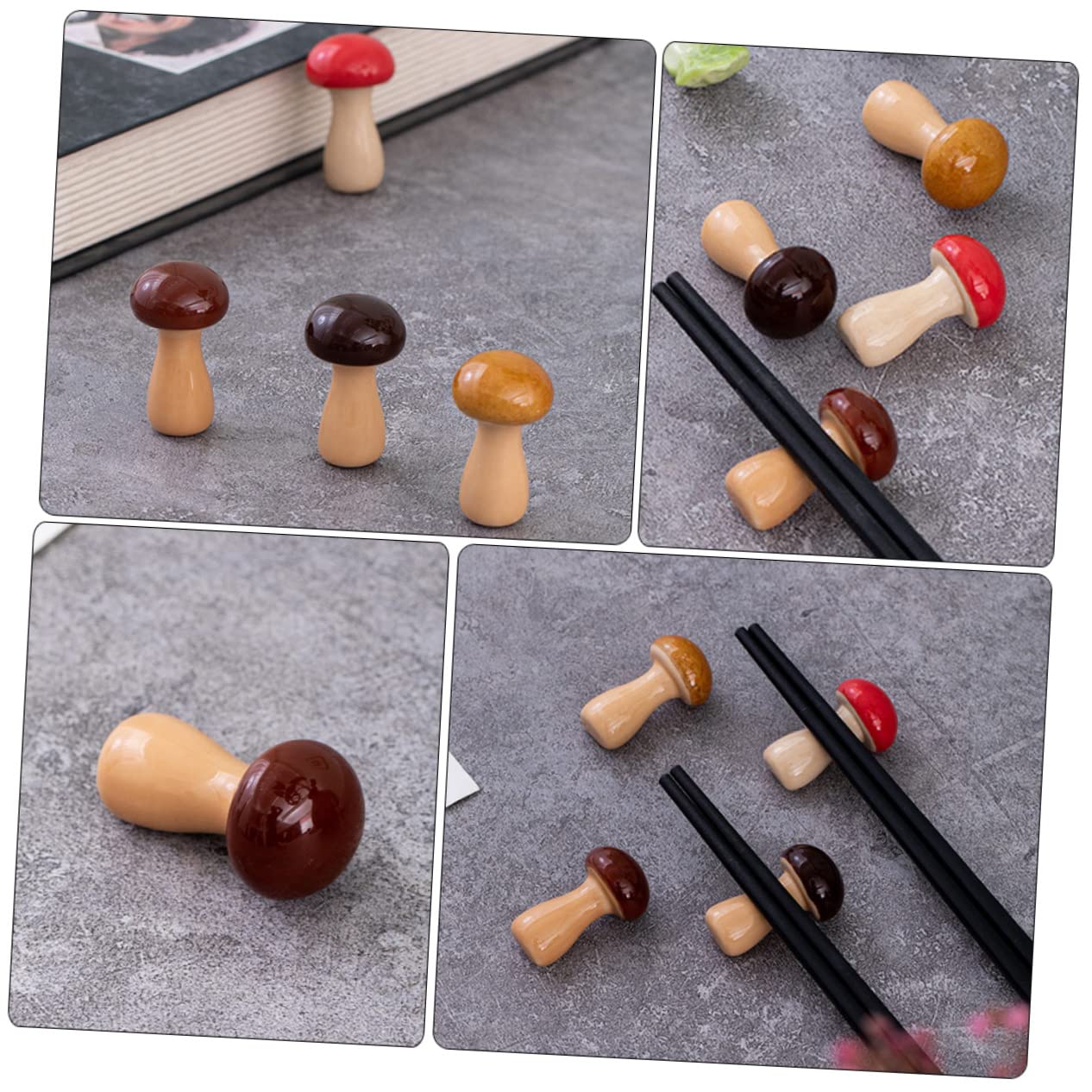 Support de baguettes 12 pièces, jolies fournitures de cuisine pour le dîner, brosse de dessin animé, adorable décoration de baguettes, forme de fée, rangement de bureau, cuillère, figurine de table,