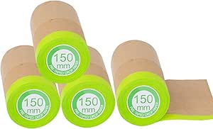 Yeesport 4 Rolls Pre-Taped Masking Paper For Painting, 6 In X 50 Ft - View #4