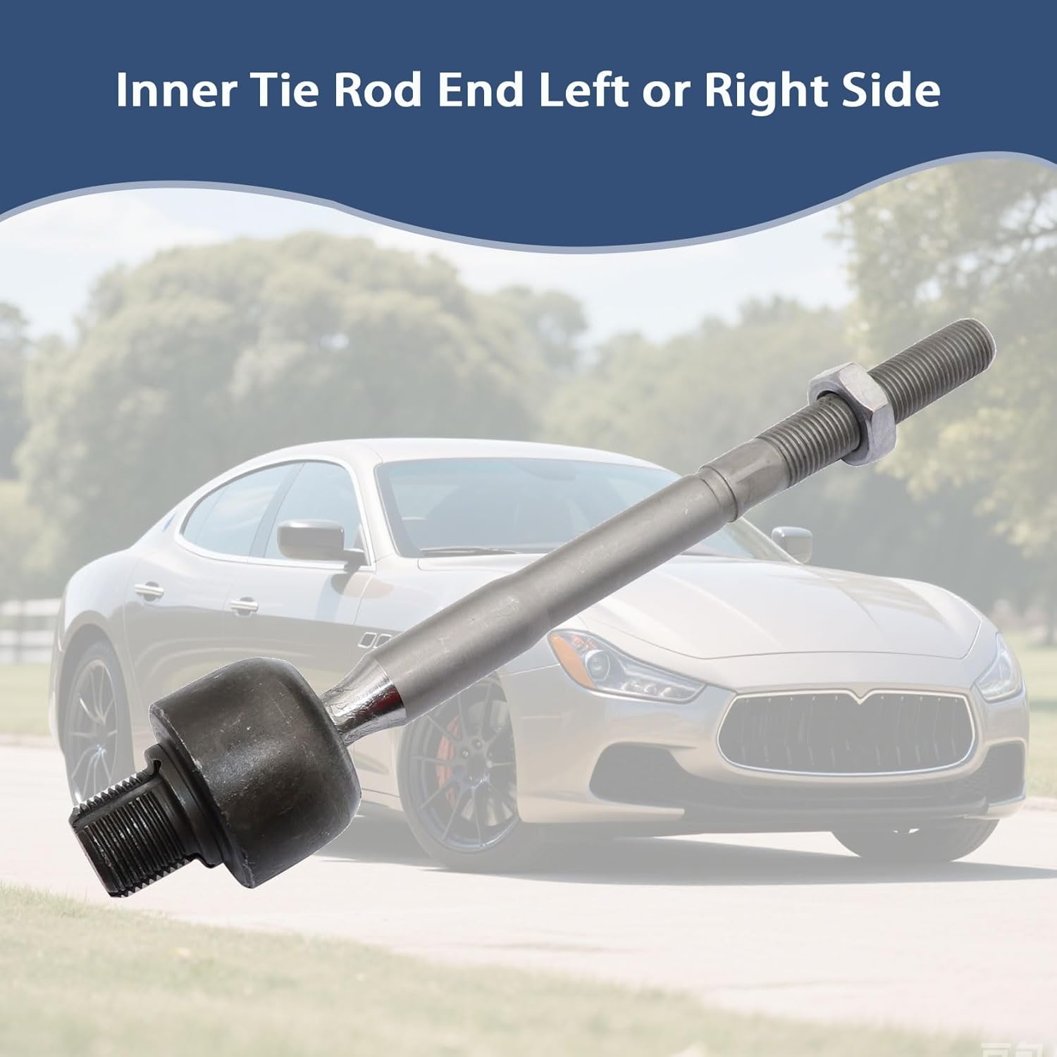 FZJDSD Inner Tie Rod End, Left or Right Side, Compatible with Maserati Ghibli S SQ4 Q4 & Quattroporte S SQ4 GTS 2014-2017, Replaces 673000006 673000005