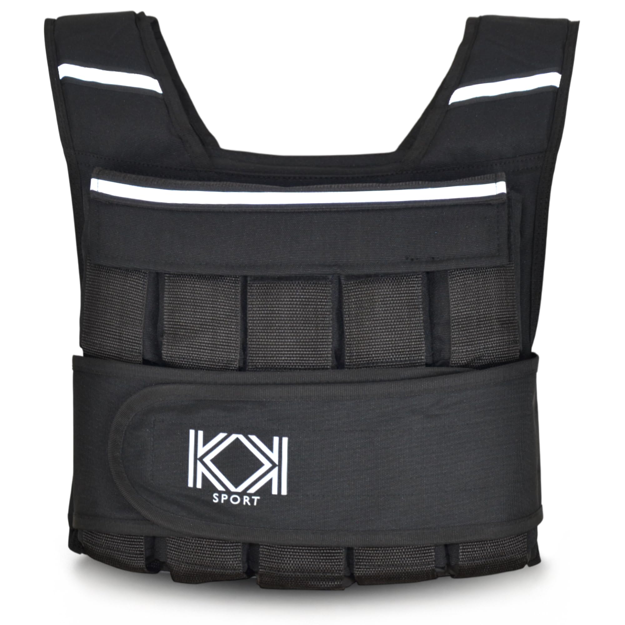 KK Weighted Vest 10kg, 20kg Adjustable Fitness Strength Training Workout Exercise (20kg)