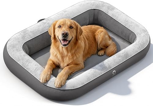 QPAU Inflatable Dog Bed for Home Travel and Outdoor, Pet Mattress for Small, Medium & Large Dogs (Pump Included