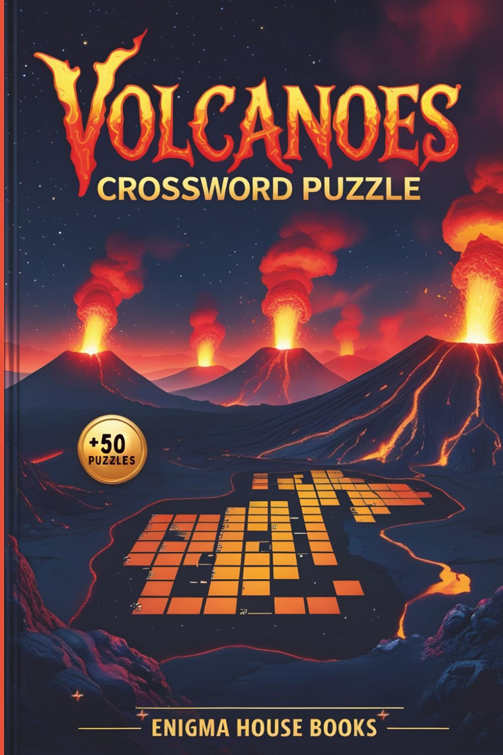 Volcanoes Crossword Puzzle: Educational Volcanoes Crossword Activity to Learn Eruptions, Lava and Magma Vocabulary