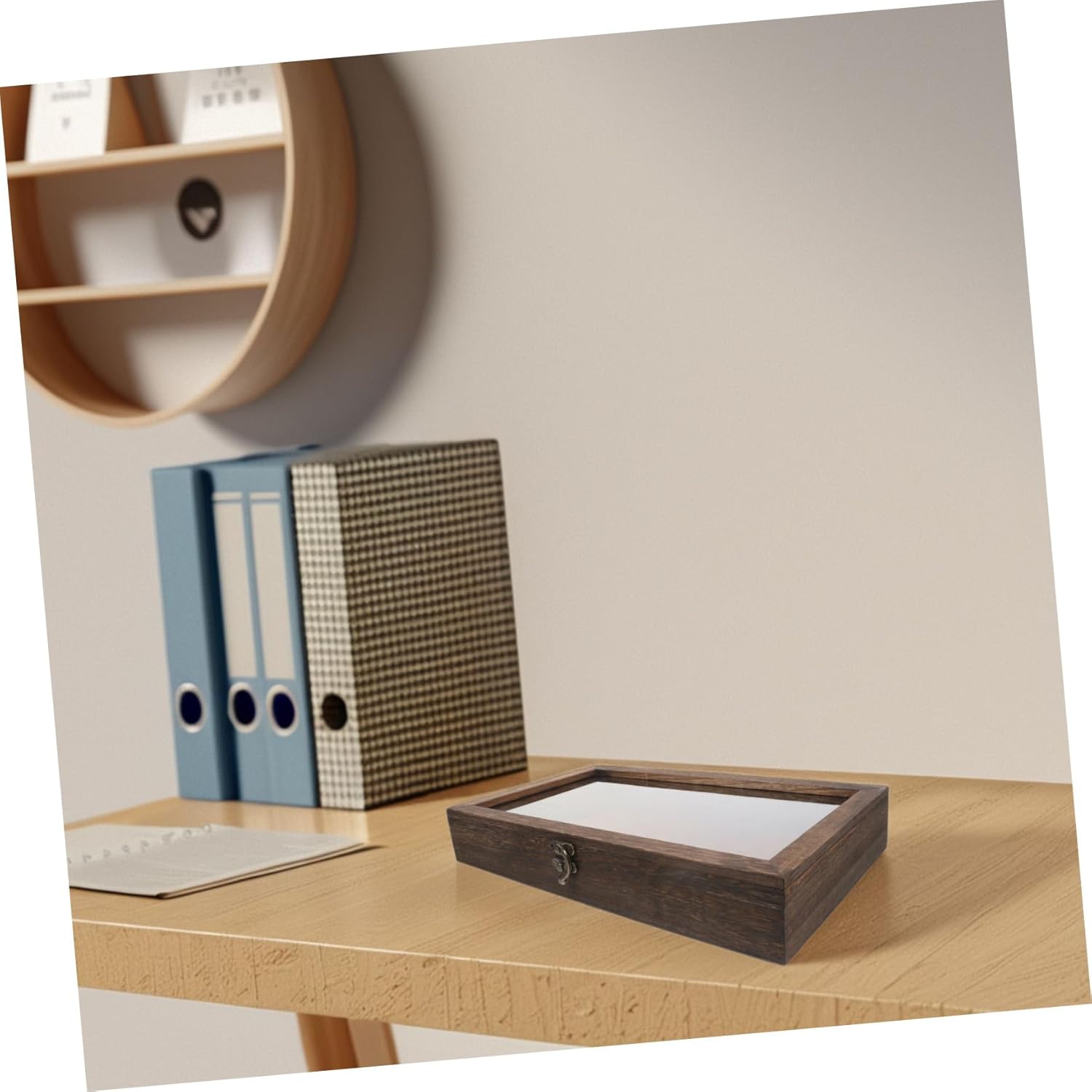 Butterfly Specimen Storage Case Wooden Insect Display Box with Shadow Box for Collectibles Elegant Jewelry Display and Storage Tray for Schools and Museums